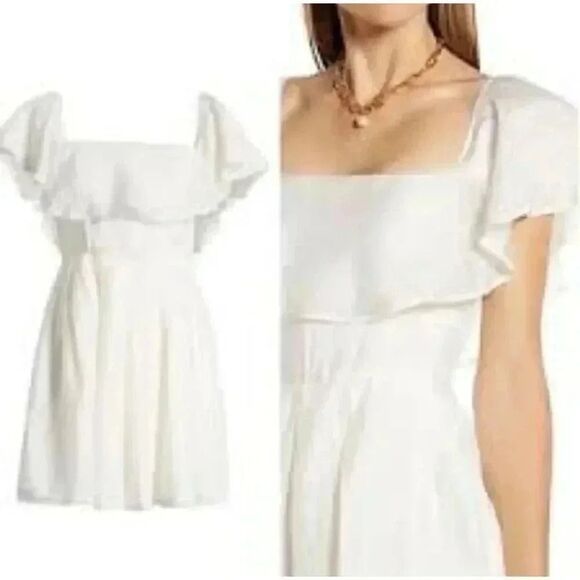 Something Navy Women's Ivory Dress - Picture 4 of 14